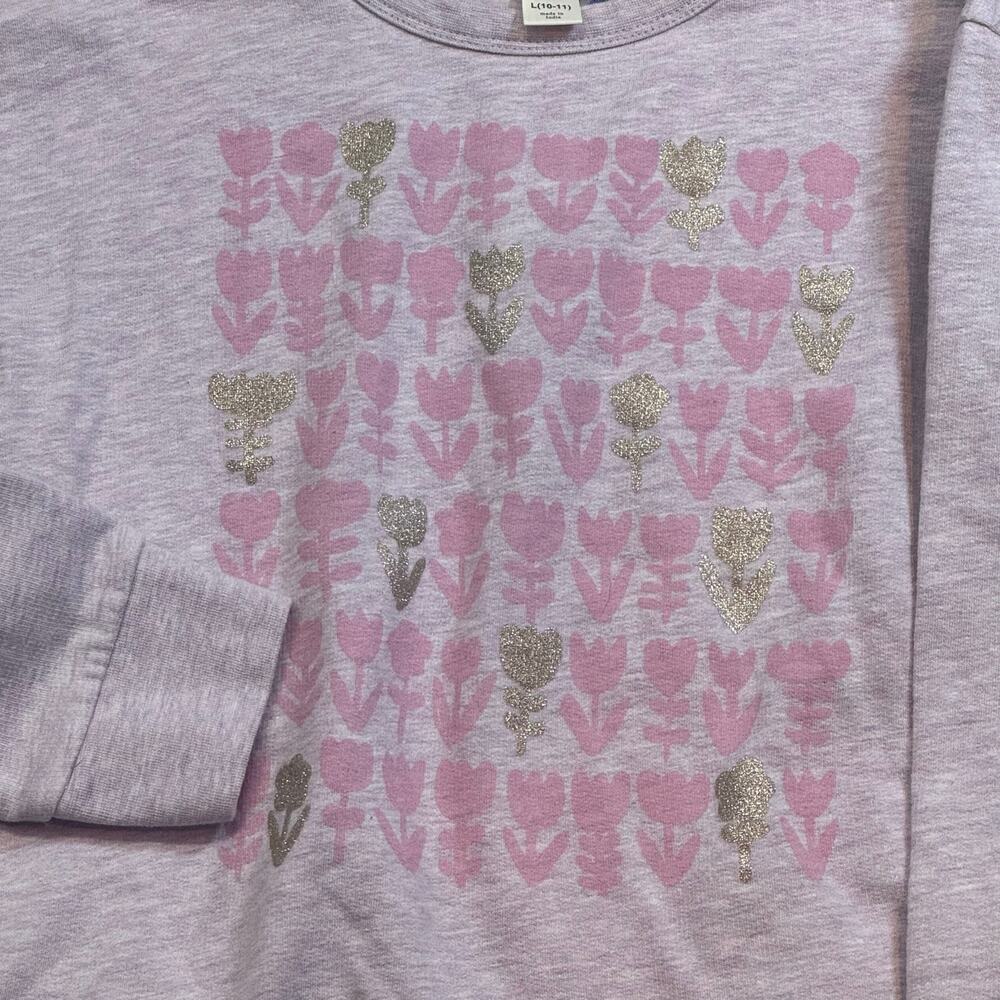Crewcuts Light Purple Crew Neck Sweatshirt Girls 10-11 - Picture 2 of 5